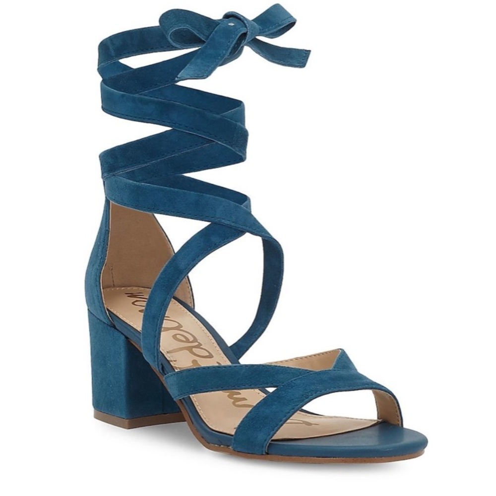 Blue Strappy Heels